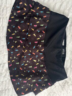 Like New Lucky in Love Tennis Skort size S black cocktail theme